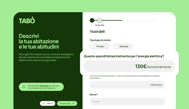 Parlaci del<br>tuo stile di vita